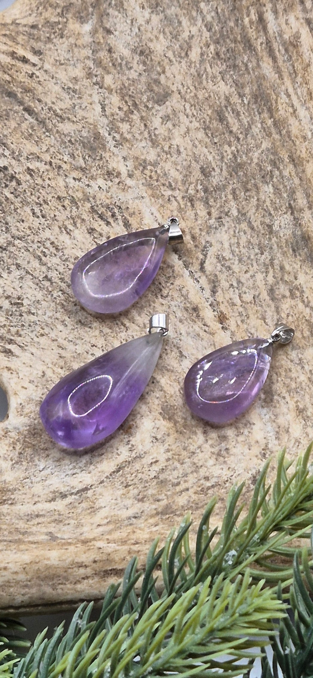 Ametist Droppe hänge