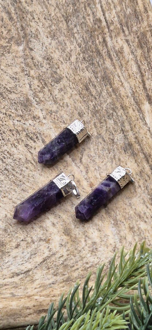 Drömametist spets hänge