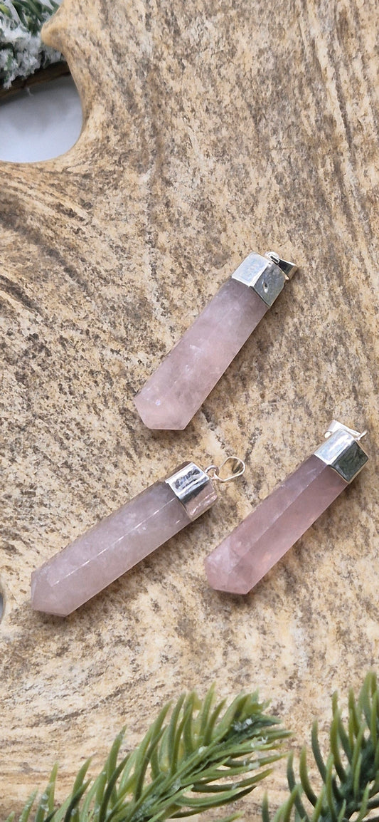 Rosenkvarts stor spets